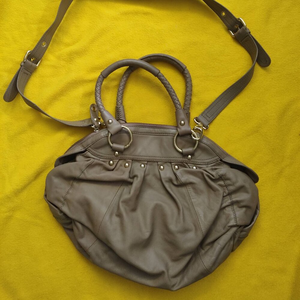 HYPE Leather Large Shoulder bag or Satchel Carry